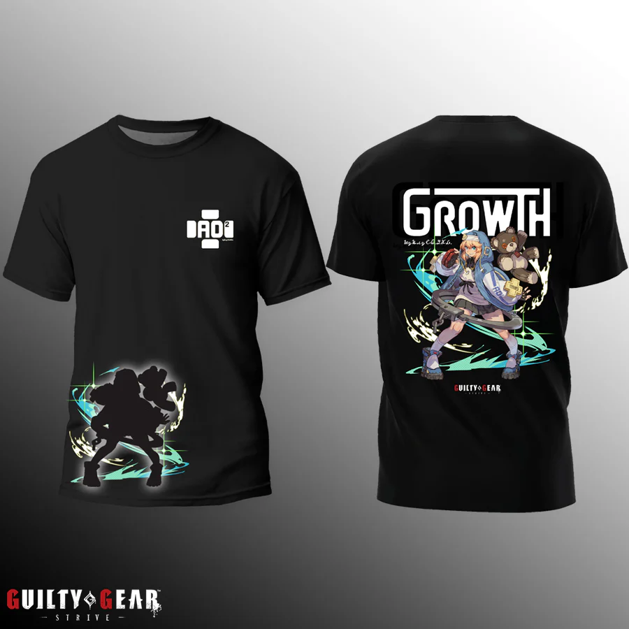 Guilty Gear -Strive- Bridget Silhouette Black T-Shirt - Image 3