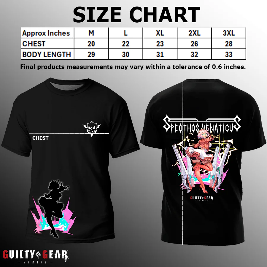 Guilty Gear -Strive- Elphelt Valentine Silhouette Black T-Shirt - Image 5
