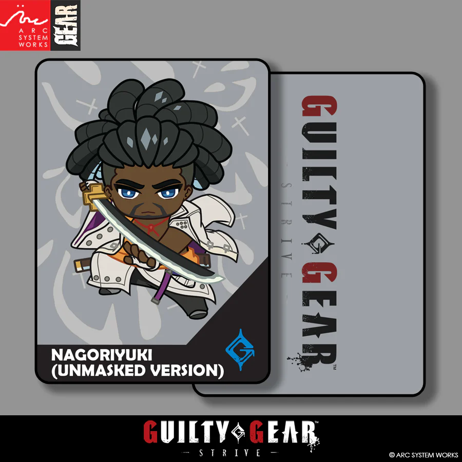 Guilty Gear -Strive- Event Exclusive Precious Chibi Card: UNMASKED NAGORIYUKI - Image 2