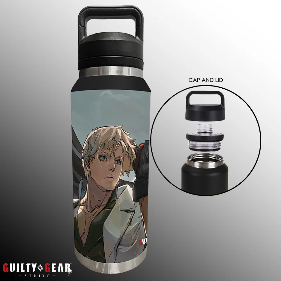 Guilty Gear -Strive- Sol Badguy & Ky Kiske Double-Wall Stainless Steel Tumbler 37 oz. - Image 2
