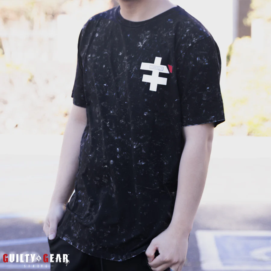Guilty Gear -Strive- Testament Black Vintage Acid-Wash Shirt - Image 3