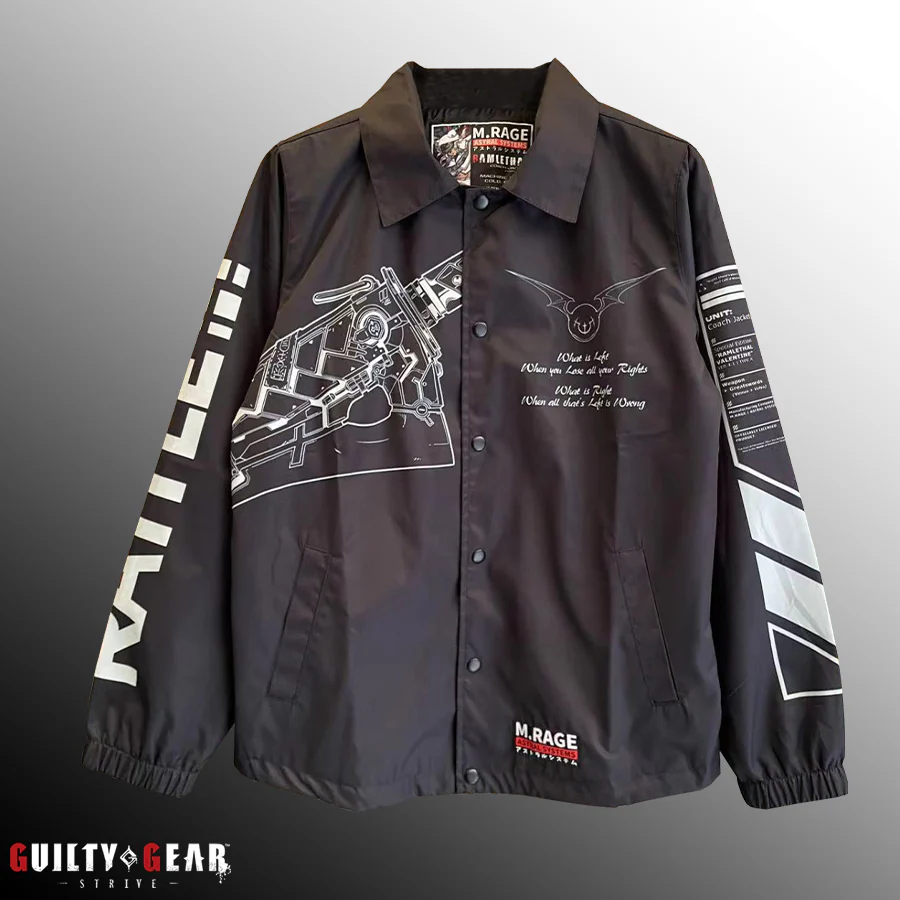 M.RAGE x Guilty Gear -Strive- Ramlethal Coach Jacket - Image 2