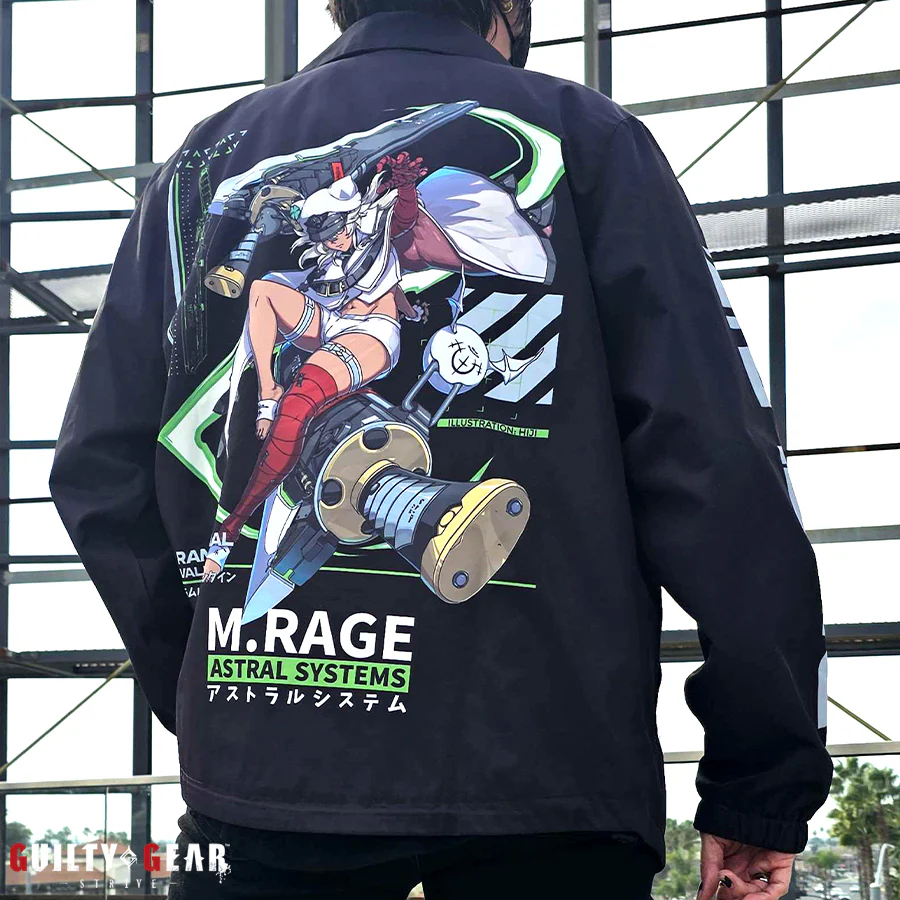 M.RAGE x Guilty Gear -Strive- Ramlethal Coach Jacket - Image 3